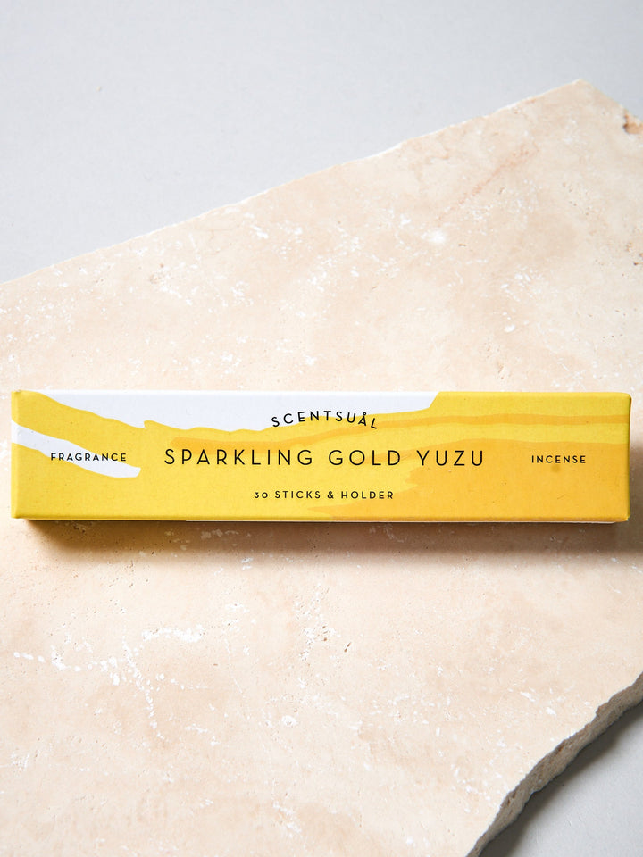 Sparkling gold Yuzu Räucherstäbchen