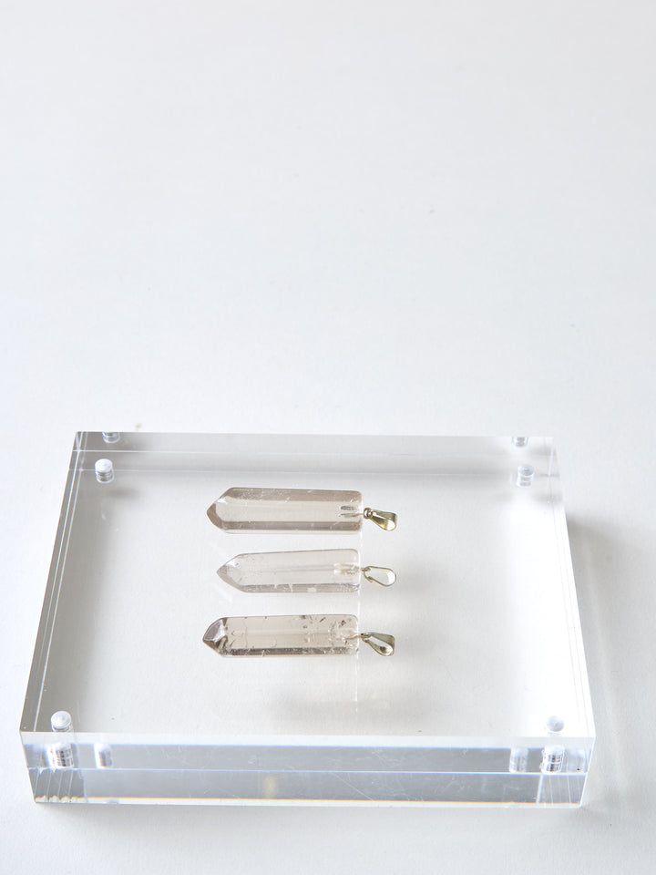 Rauchquarzkristall Spitze Anhänger