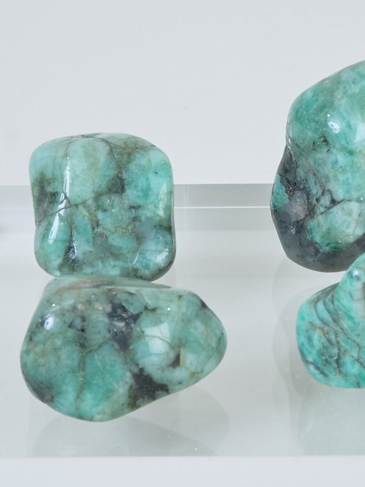 Smaragd Trommelstein