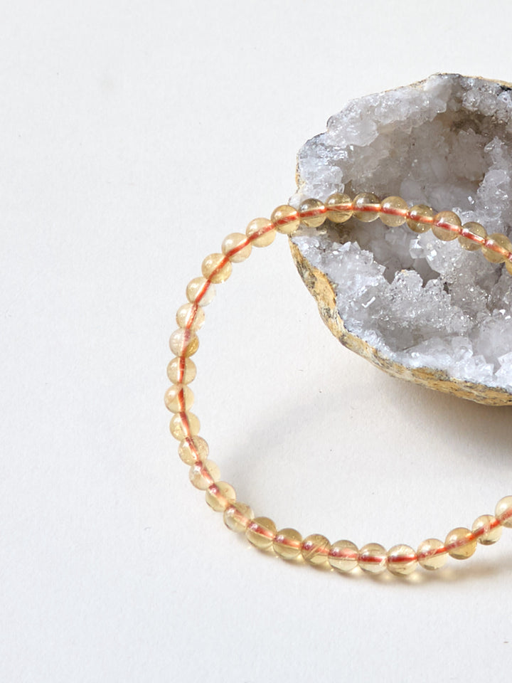 Citrin Armband Kugel