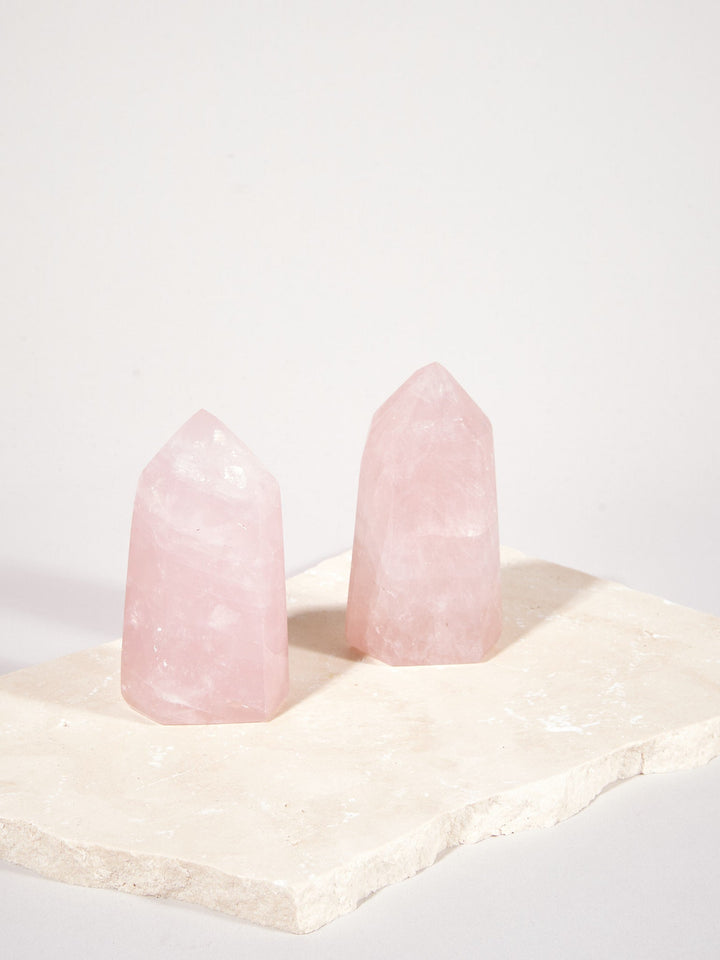 Rosenquarz Spitze