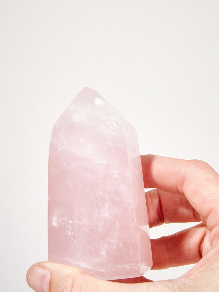 Rosenquarz Spitze