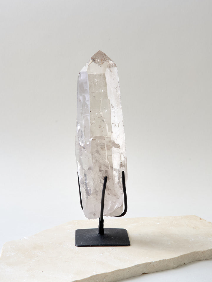 Rauchquarz Spitze in Ständer