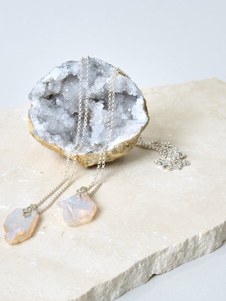 Angel Aura Fadenquarz Kette