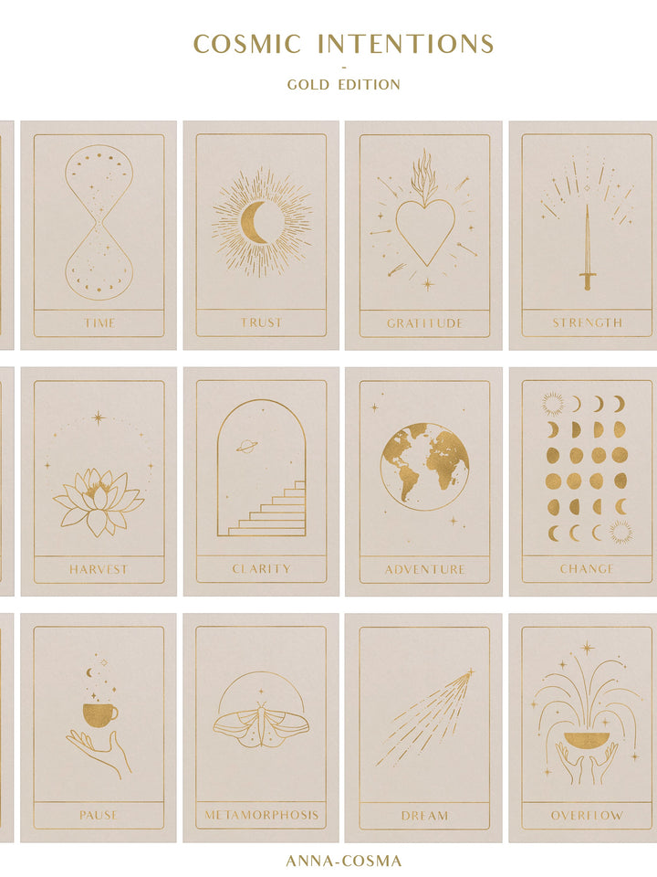 Cosmic Intentions Set Gold Edition Anna Cosma