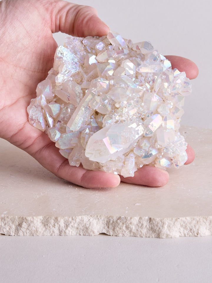Angel Aura Bergkristall Stufe