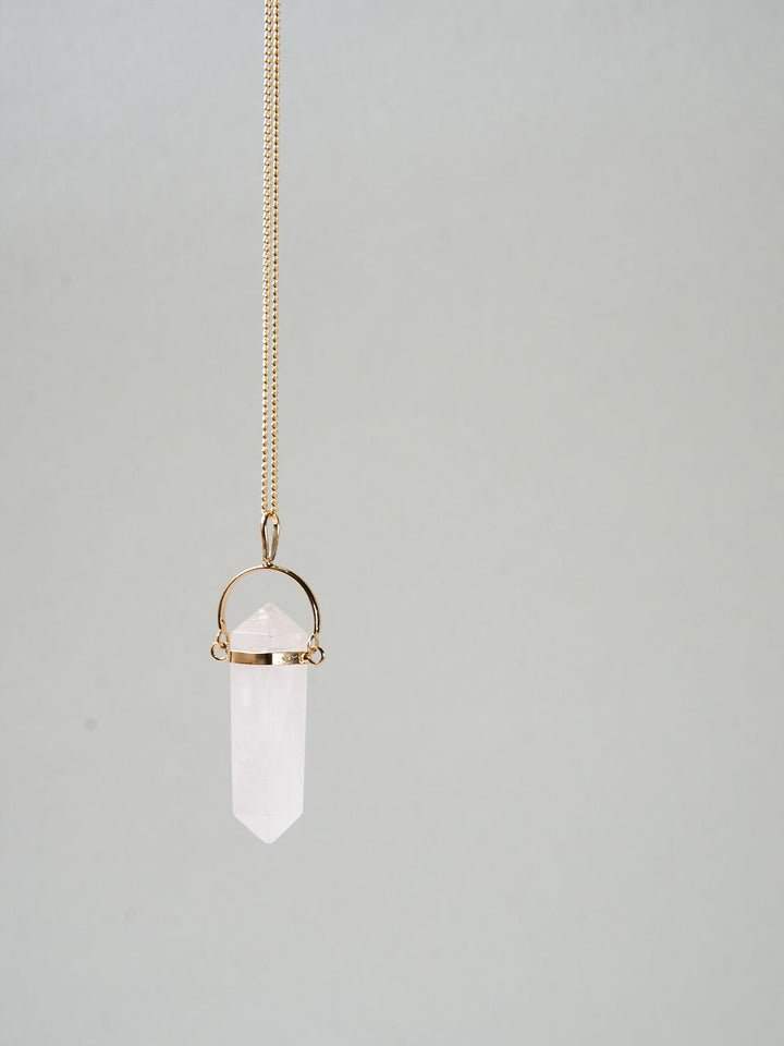 Rosenquarz Pendel Kette