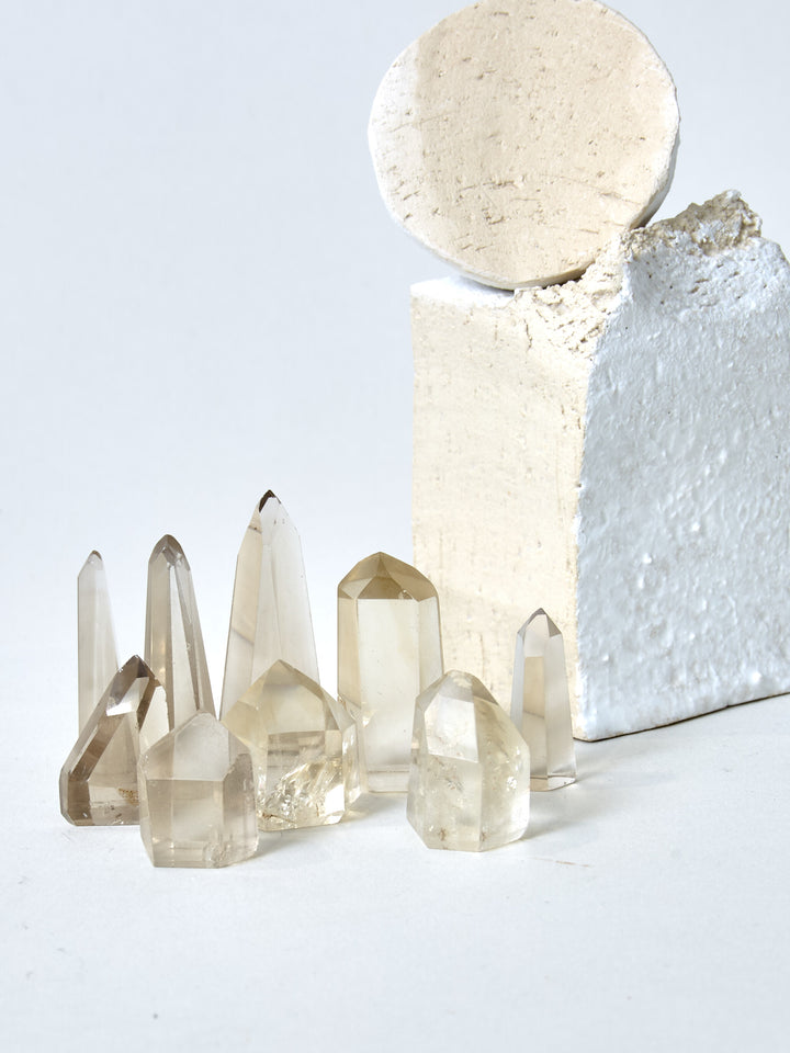 Natur Citrin Spitze Mini