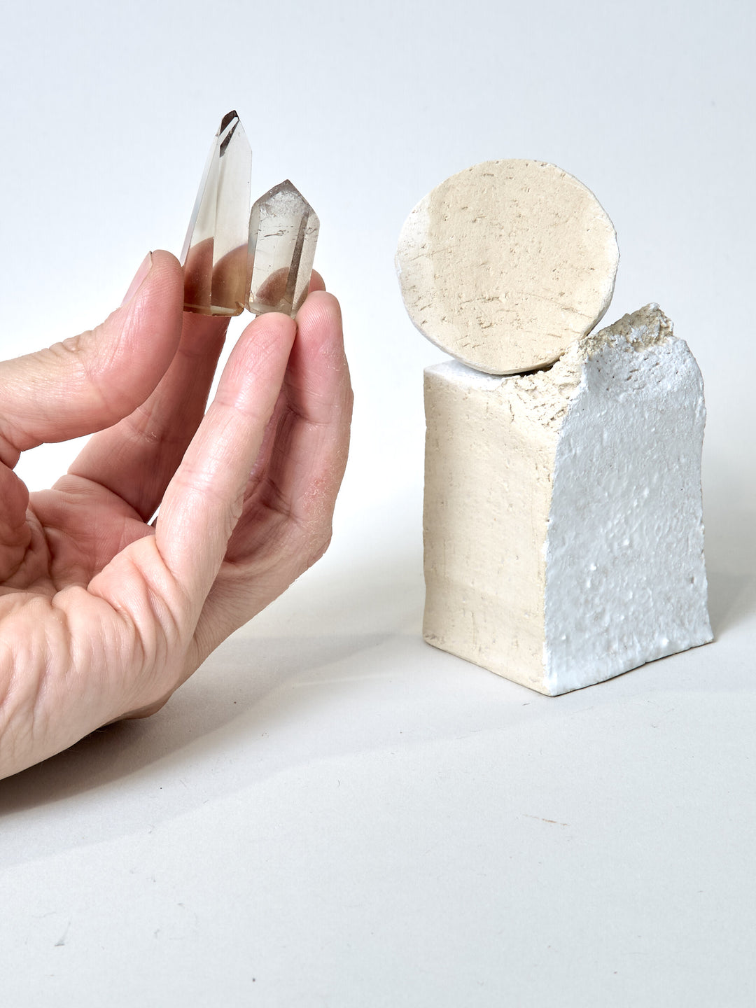 Natur Citrin Spitze Mini