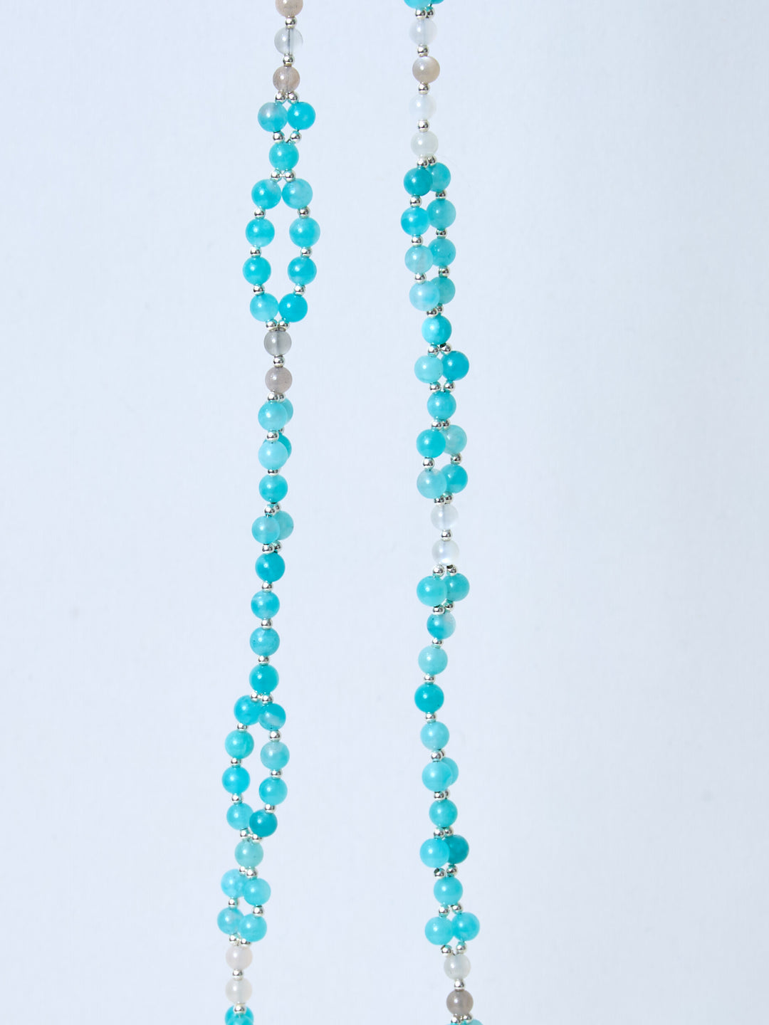 Tantric Necklace Amazonit Mondstein Silber