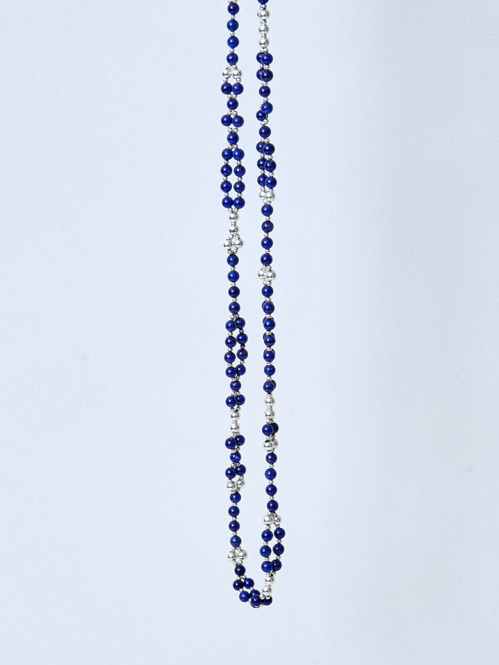 Tantric Necklace Lapis Silber