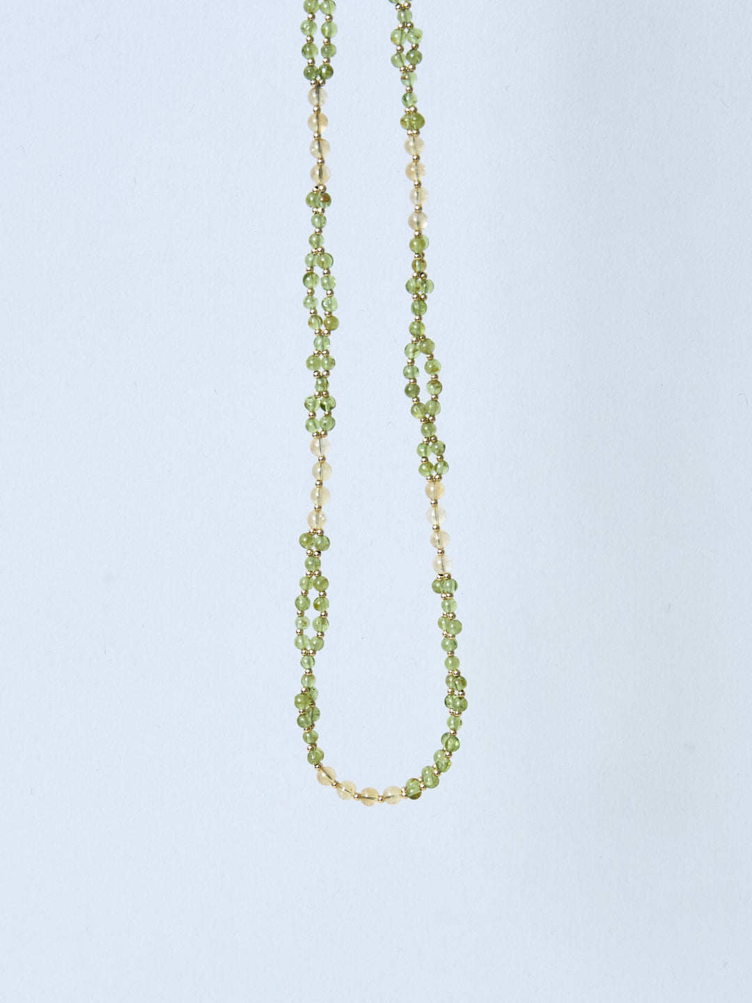 Tantric Necklace Peridot/Citrin Gold filled