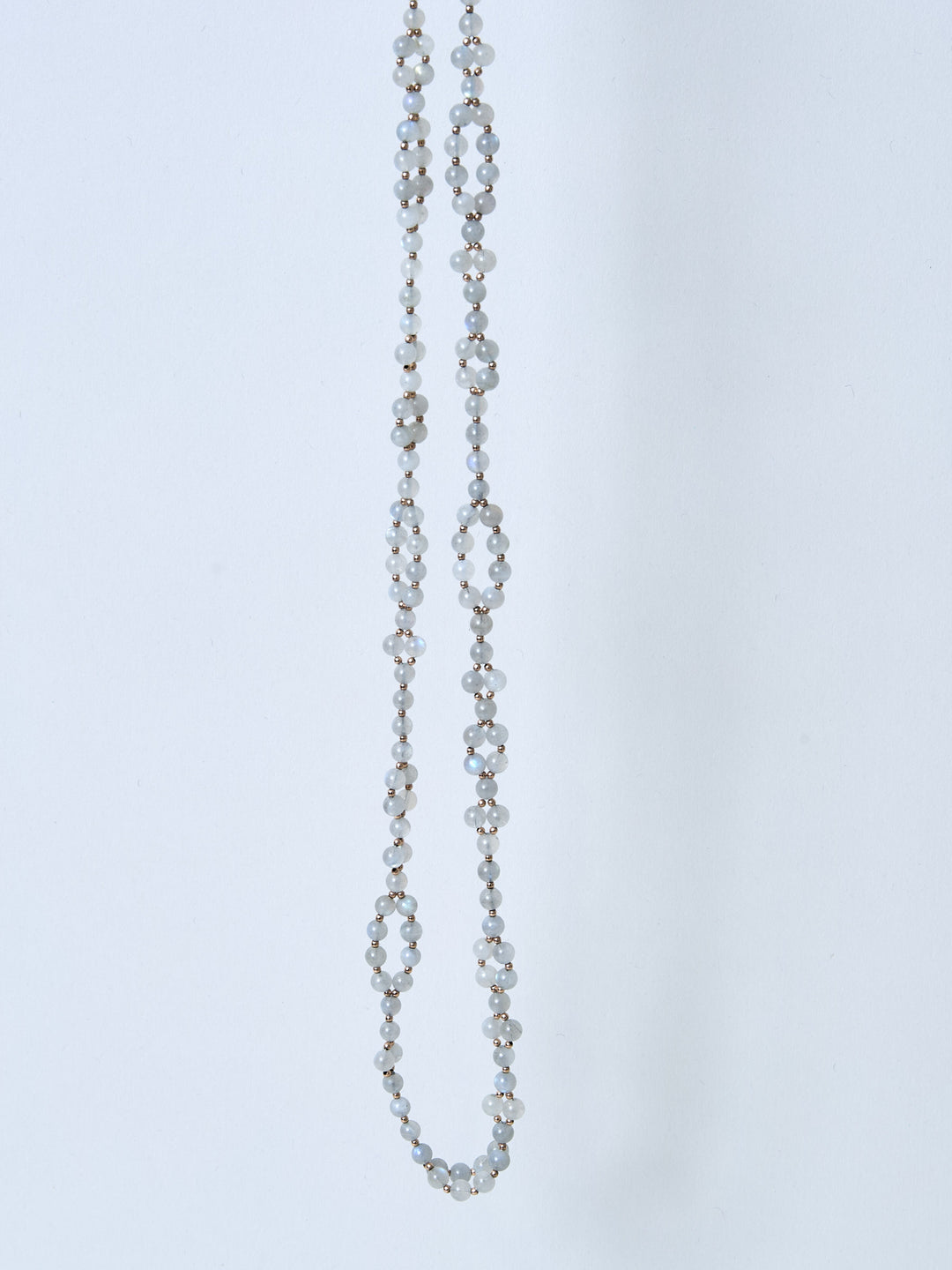 Tantric Necklace Labradorit Rosegold midi