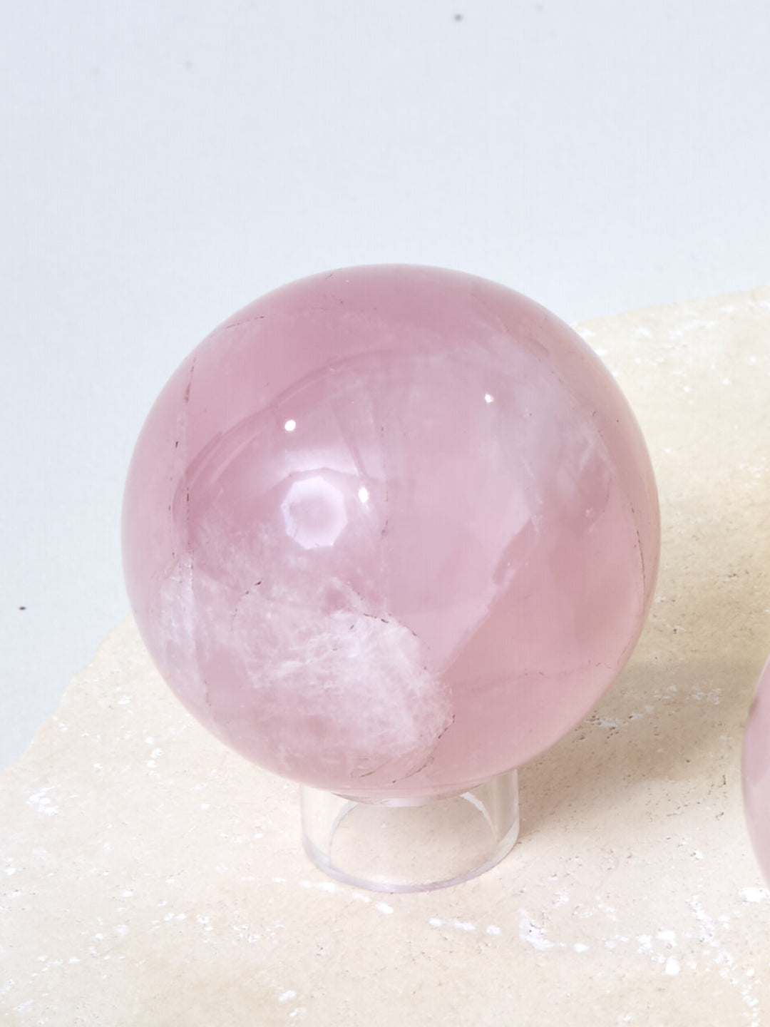 Rosenquarz Kugel S