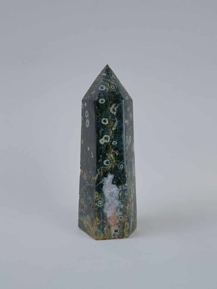 Ozean Jaspis (Orbicular) Spitze