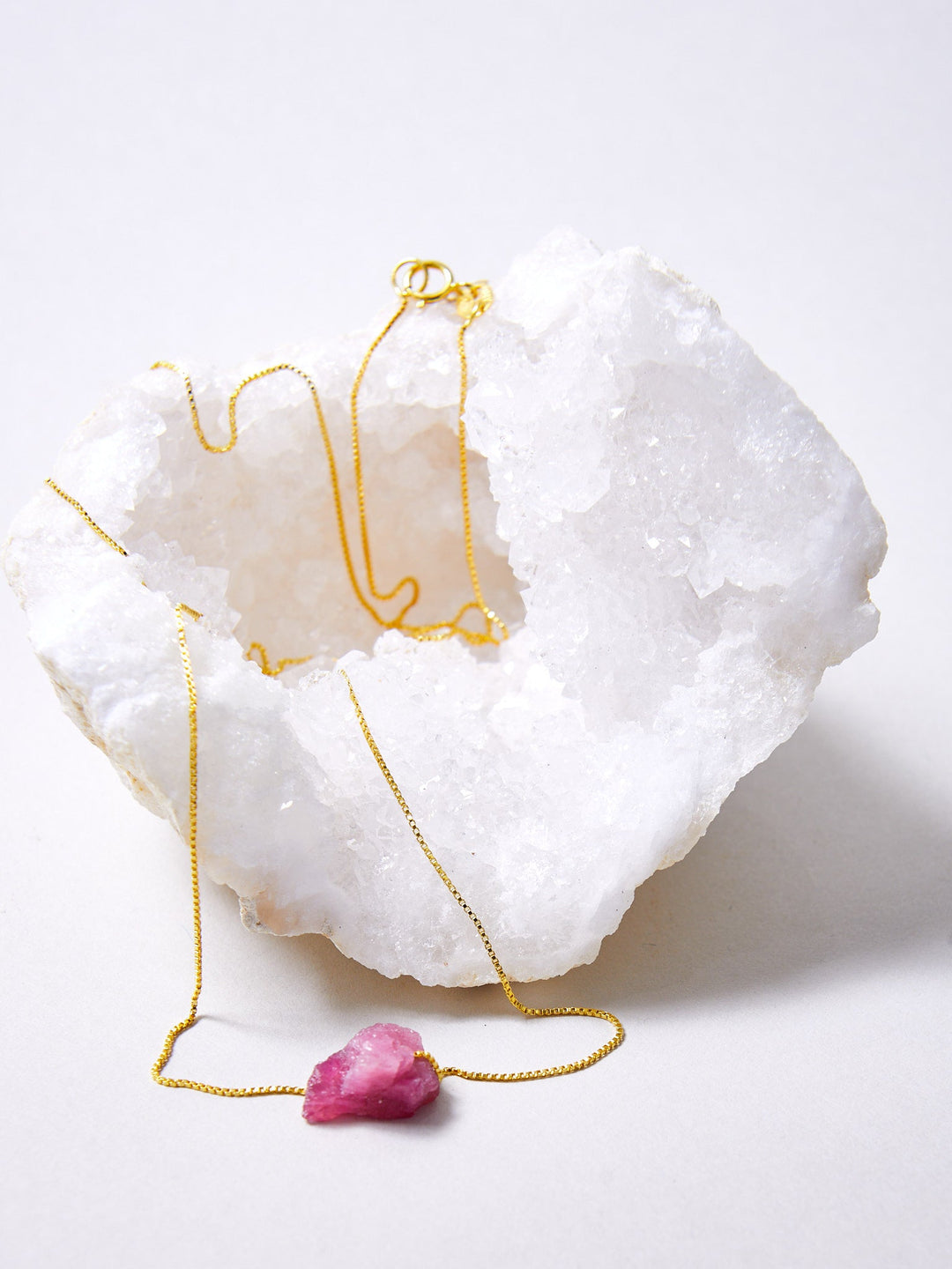 Rosa Turmalin Kette - JOY