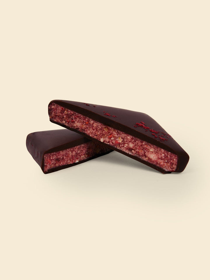 High Vibes raw dark Chocolate Raspberry & Buckwheat