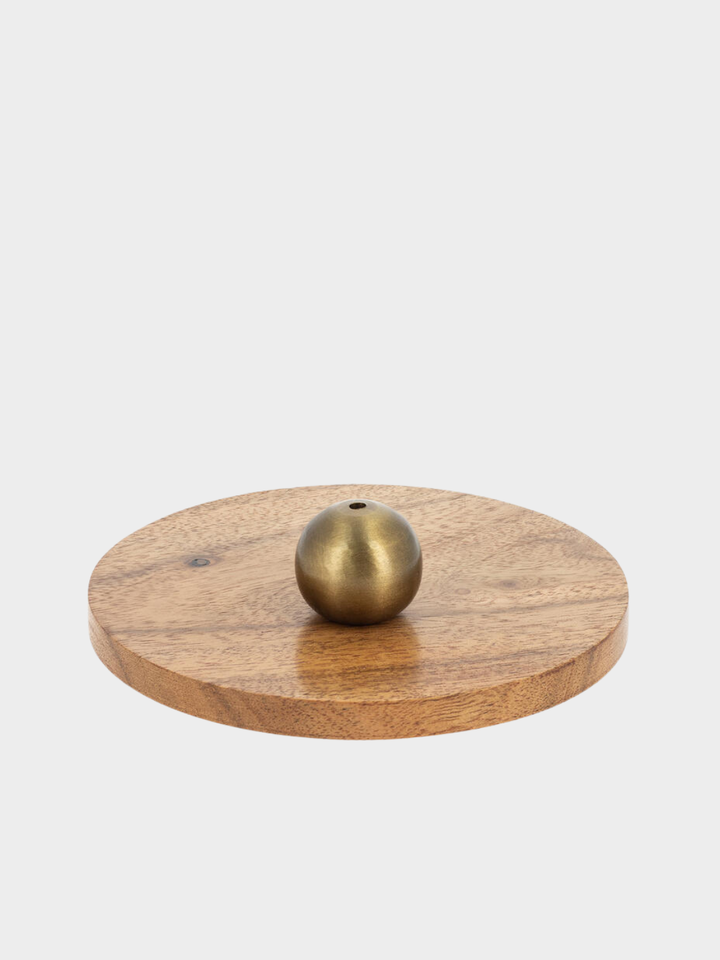 Sonne/Mond Räucherstäbchenhalter messing