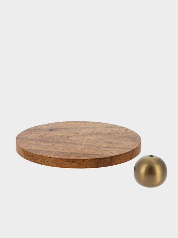 Sonne/Mond Räucherstäbchenhalter messing