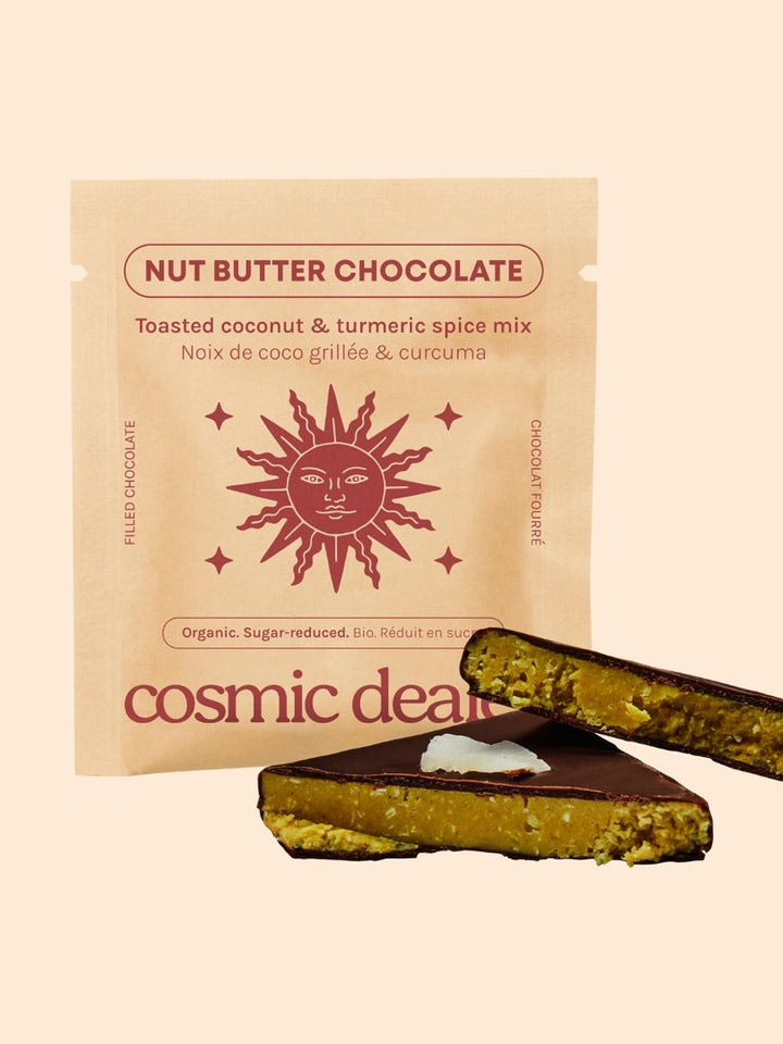 High Vibes raw dark Chocolate Coconut & Tumeric