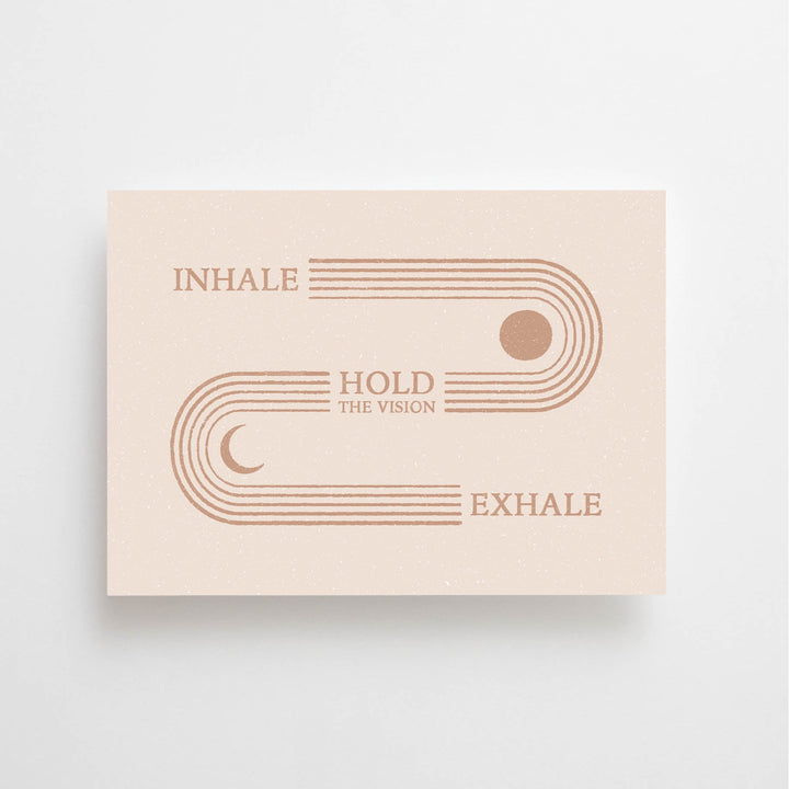 Anna Cosma Inhale Exhale Postkarte