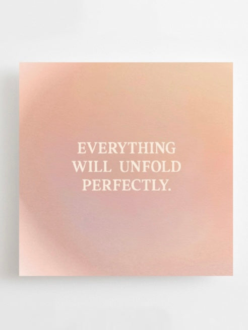 Anna Cosma Everything will unfold perfectly Postkarte Mini