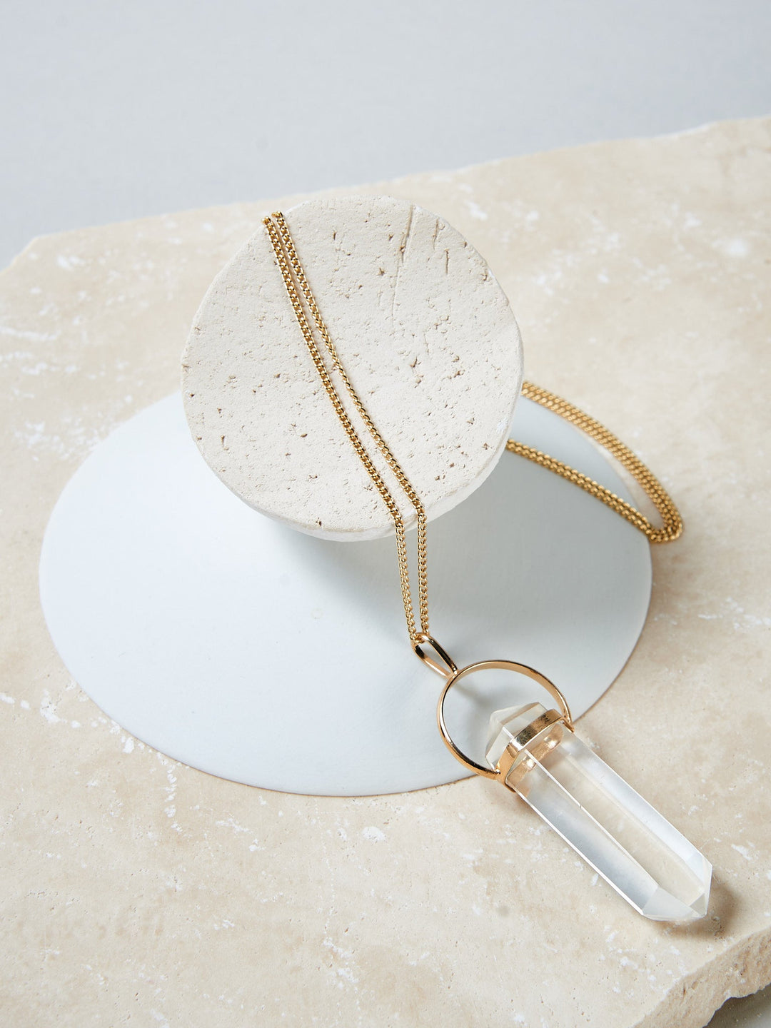 Bergkristall Pendel Kette