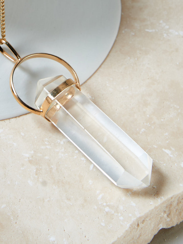 Bergkristall Pendel Kette