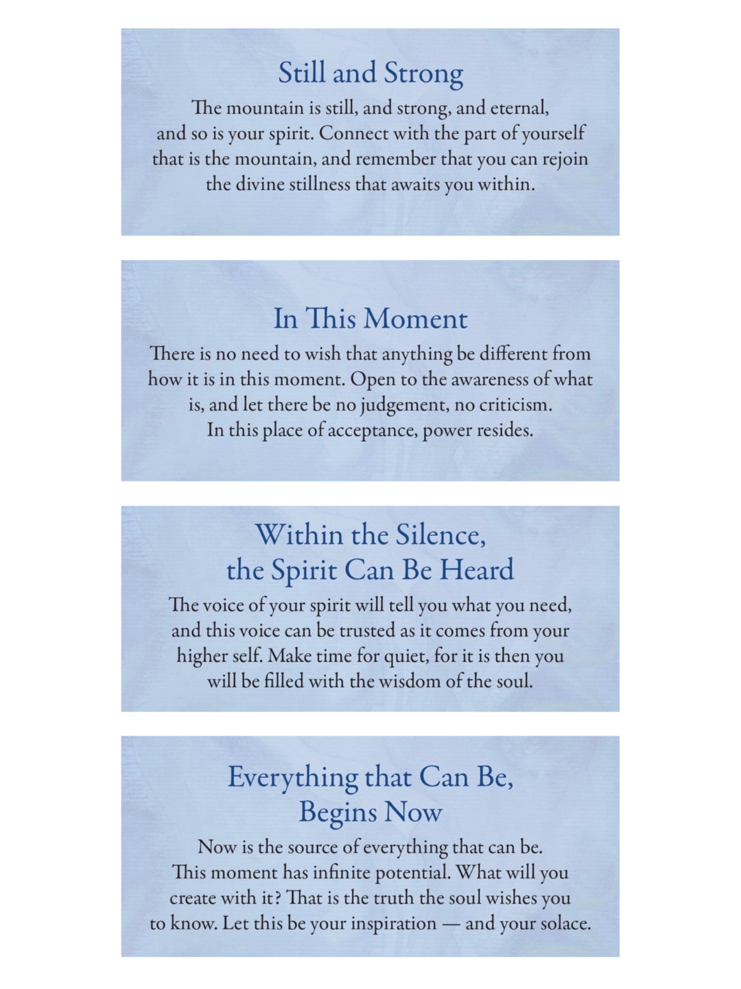 Calming Inspirations Deck - Lucy cavendish engl.