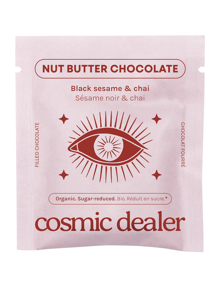 High Vibes raw dark Chocolate Black Sesame & Chai