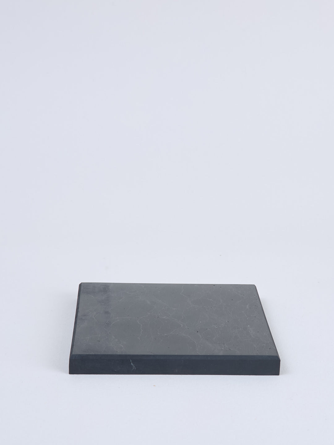 Schungit Platte poliert 10x10