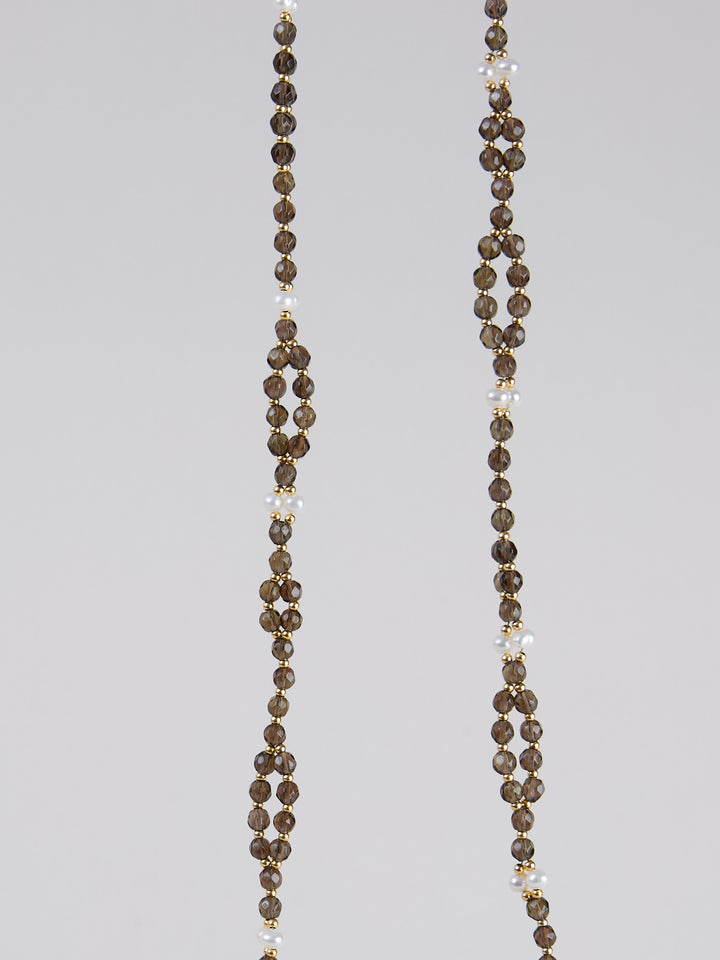 Tantric Necklace Rauchquarz Perle