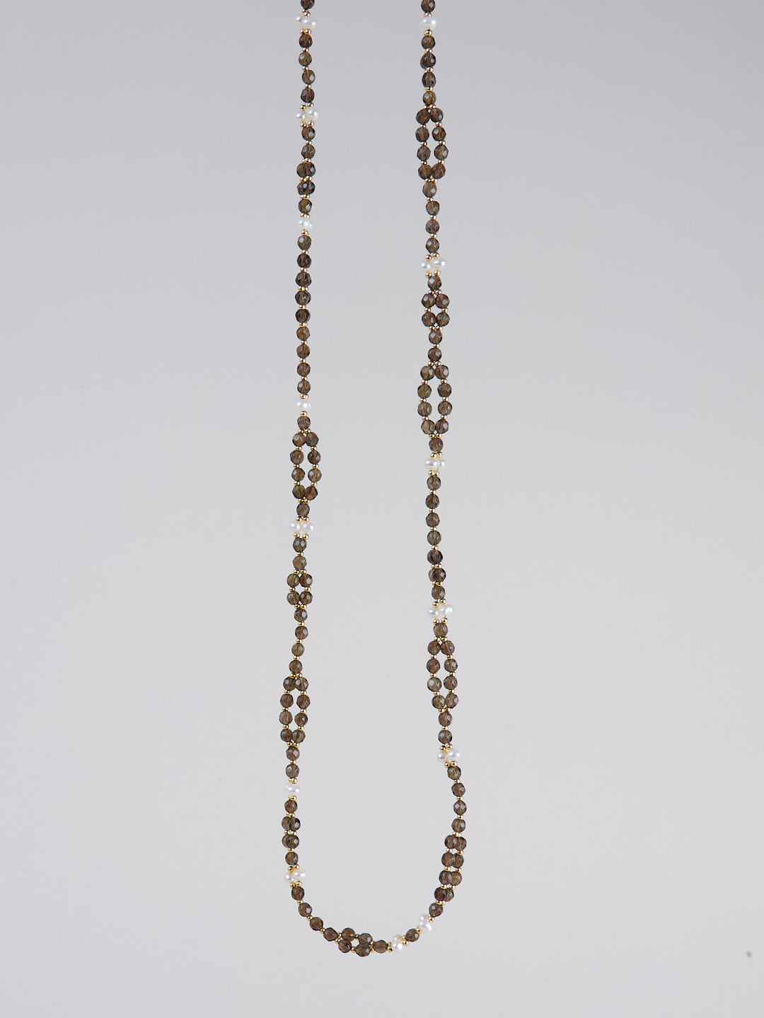 Tantric Necklace Rauchquarz Perle