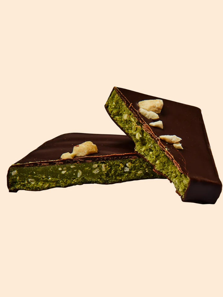 High Vibes raw dark Chocolate Cashew & Matcha